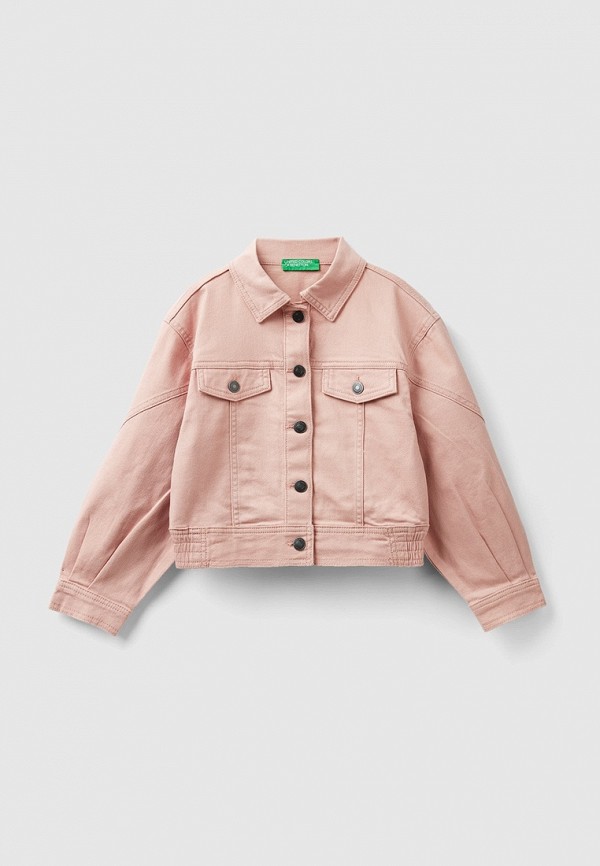 Куртка джинсовая United Colors of Benetton розового цвета