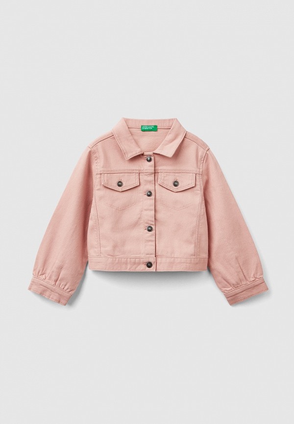 Куртка джинсовая United Colors of Benetton розового цвета