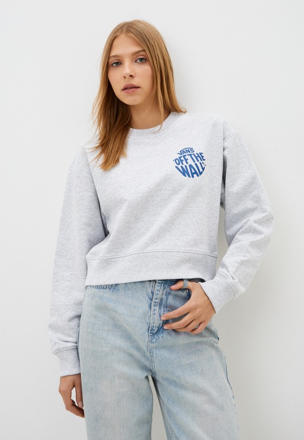 

Свитшот Vans, Серый, VANS CIRCLE CROP CREW