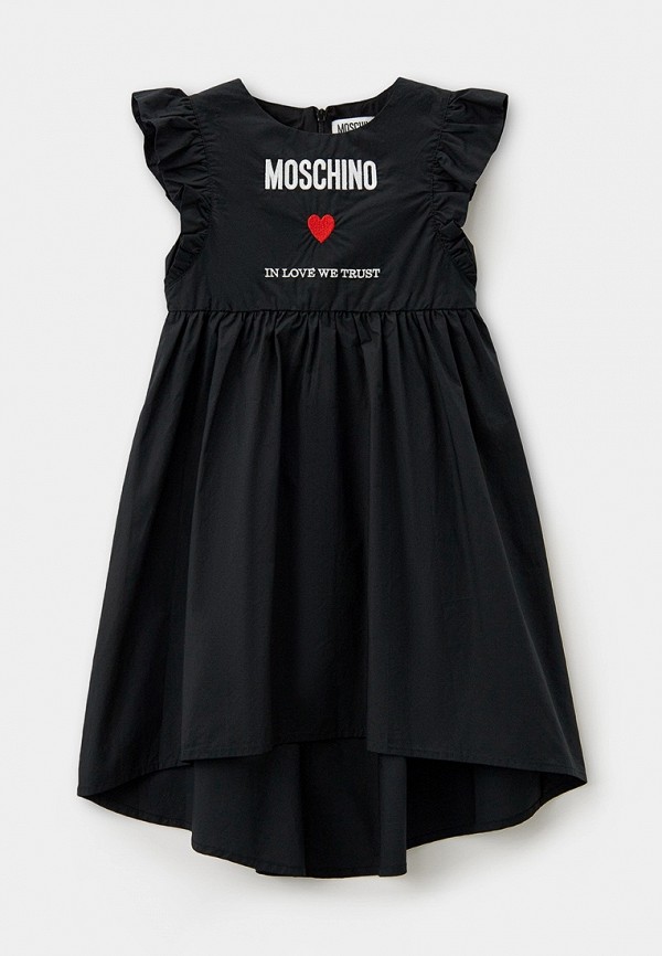 Платье Moschino Kid черного цвета