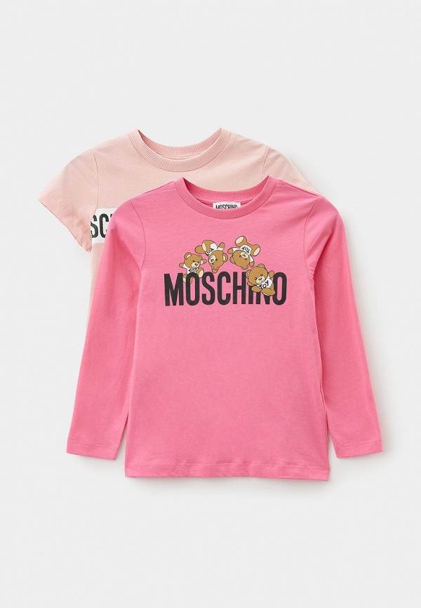 

Лонгслив и футболка Moschino Kid, Розовый