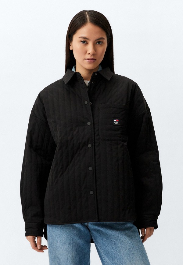 

Куртка утепленная Tommy Jeans, Черный, overshirt