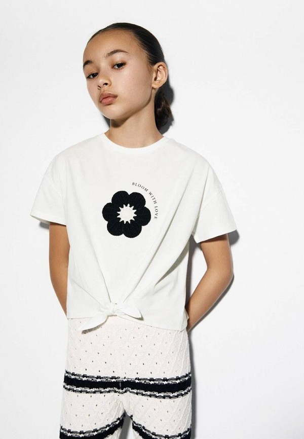 

Футболка Mango Kids, Белый, BLOOM