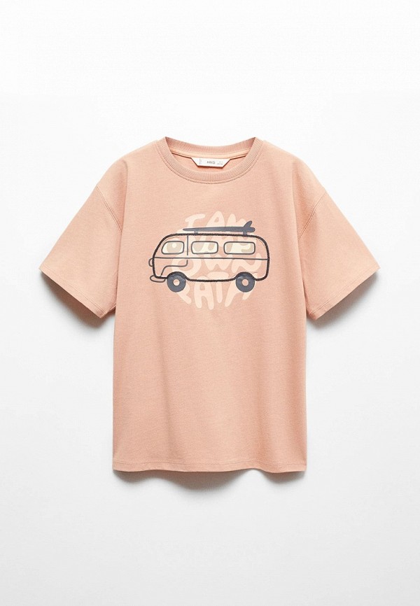

Футболка Mango Kids, Коралловый, CORD