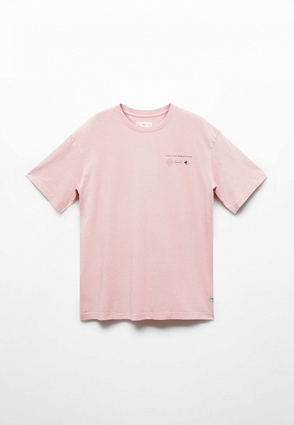 

Футболка Mango Kids, Розовый, MOMENT
