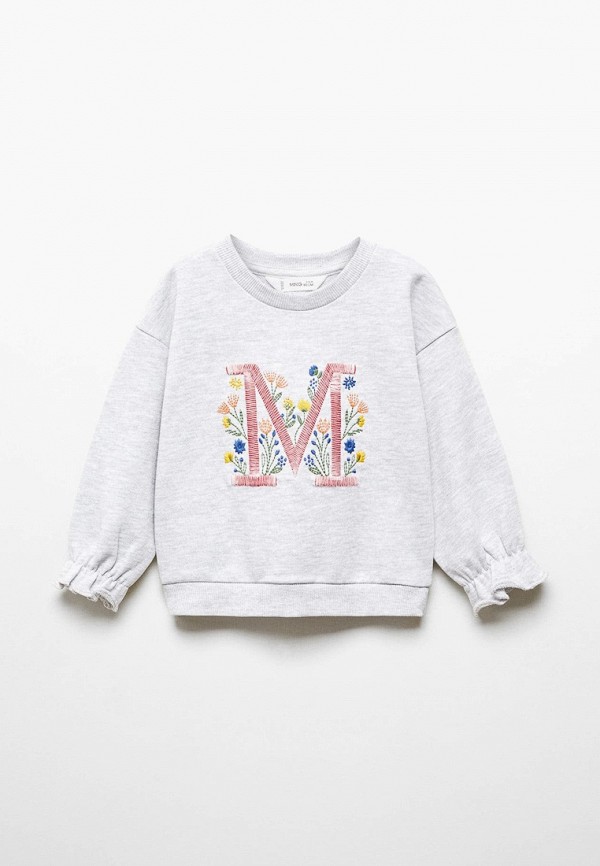 

Свитшот Mango Kids, Серый, LETRI