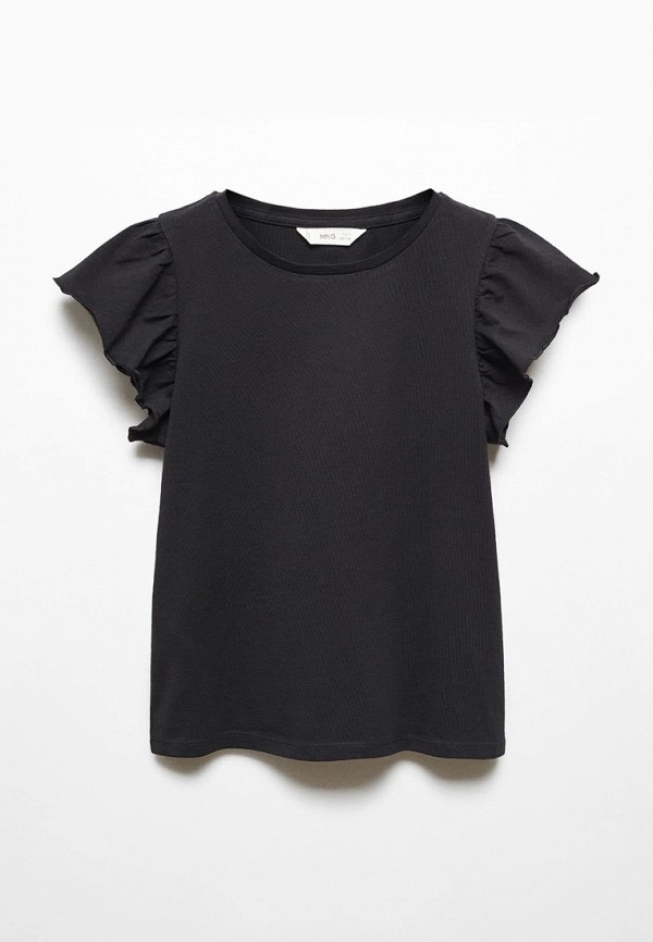 

Футболка Mango Kids, Черный, SOFT