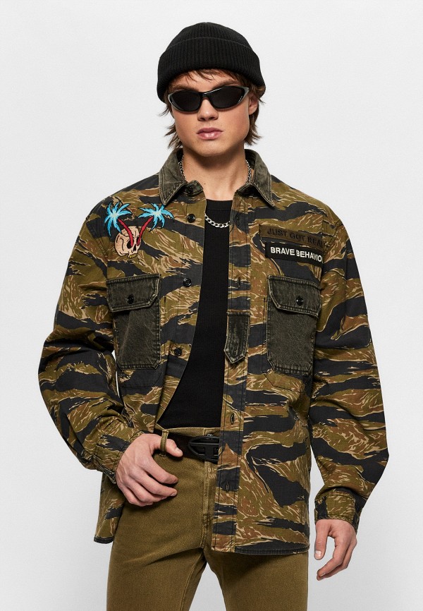 

Рубашка джинсовая Diesel, Хаки