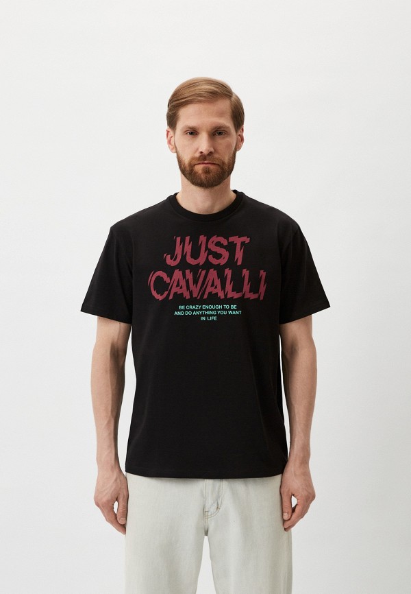 Футболка Just Cavalli черного цвета