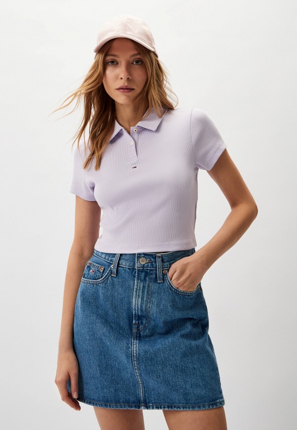 

Поло Tommy Jeans, Фиолетовый