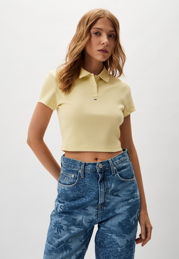 

Поло Tommy Jeans, Желтый