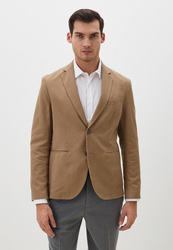 Пиджак Sisley коричневого цвета