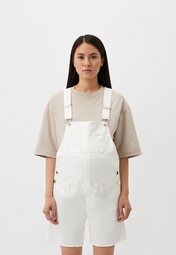 

Комбинезон джинсовый Pietro Brunelli Maternity, Белый, The Victoria Salopette