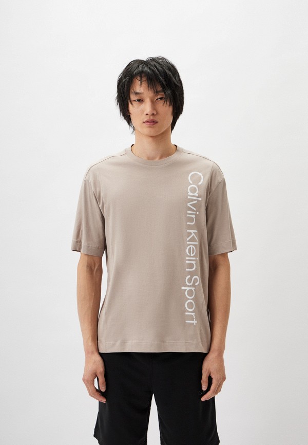 

Футболка Calvin Klein Performance, Бежевый, PW - SS TEE
