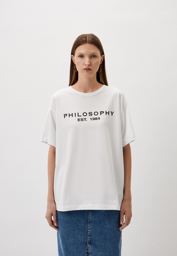 

Футболка Philosophy Di Lorenzo Serafini, Белый, EXCLUSIVE FOR LAMODA