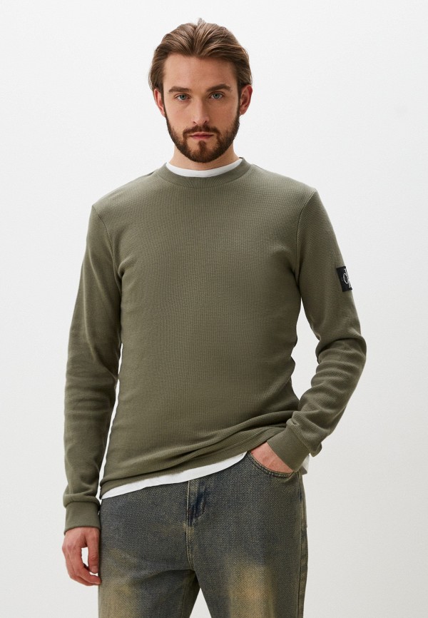 

Лонгслив Calvin Klein Jeans, Хаки