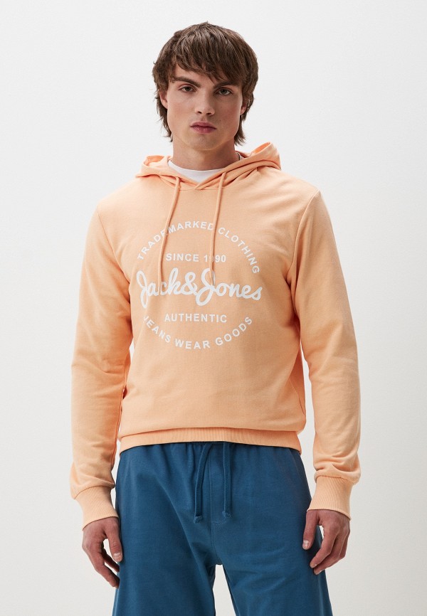 Худи Jack &amp; Jones кораллового цвета