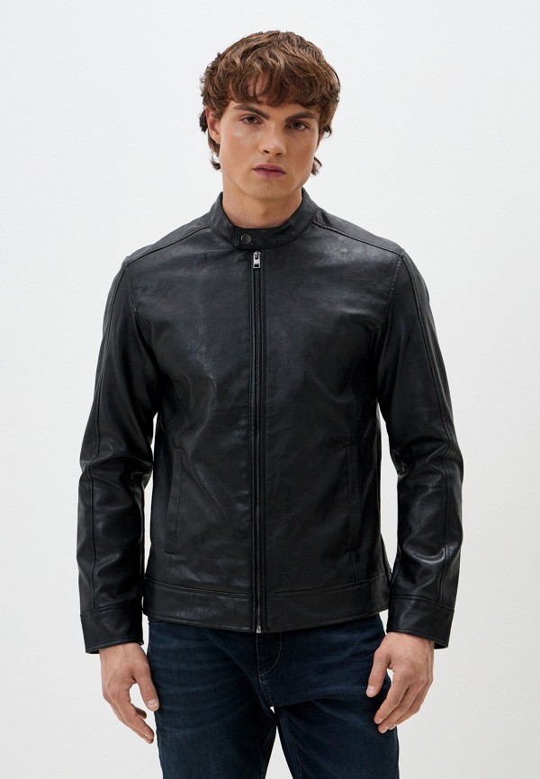

Куртка кожаная Jack & Jones, Черный