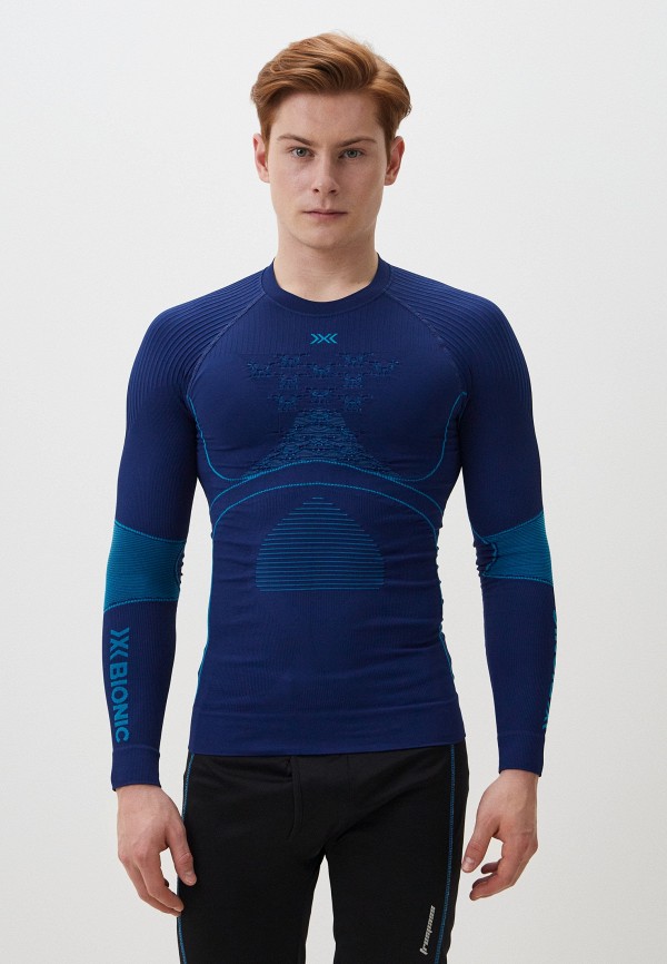 

Термобелье верх X-Bionic, Синий, ENERGY ACCUMULATOR 4.0 SHIRT ROUND NECK LG SL