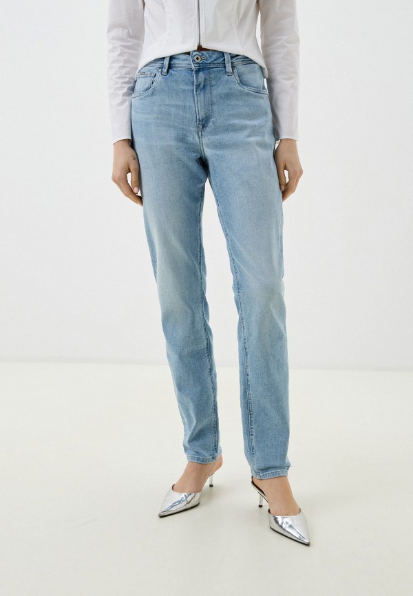 Джинсы Pepe Jeans джинсы pepe jeans полуприлегающие завышенная посадка стрейч размер 31 голубой