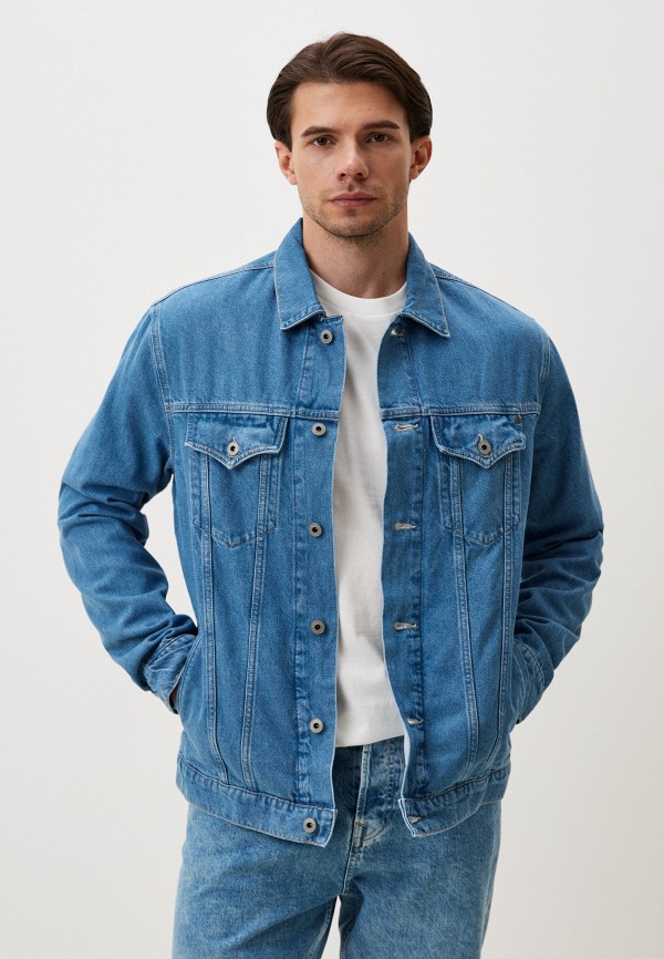 Куртка джинсовая Pepe Jeans синего цвета