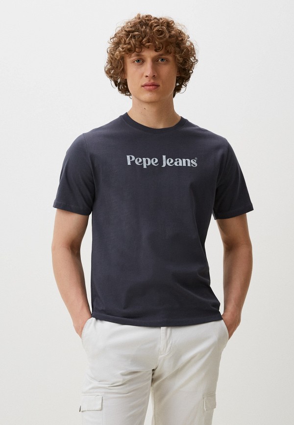 Футболка Pepe Jeans серого цвета