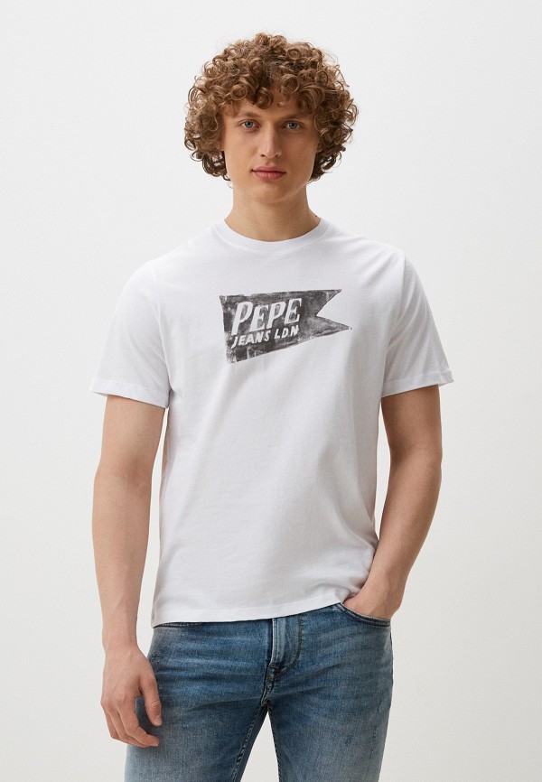 Футболка Pepe Jeans белого цвета