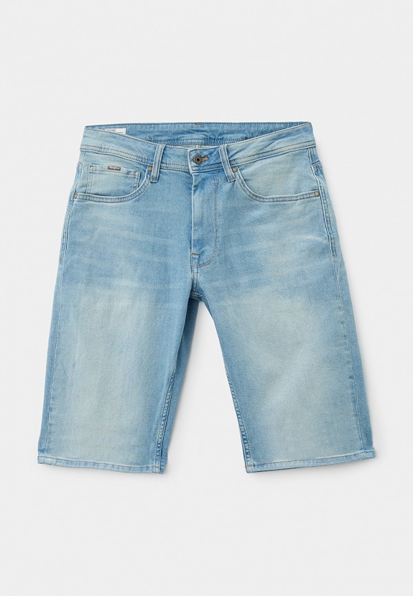 Шорты джинсовые Pepe Jeans голубого цвета