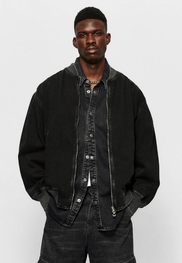 Куртка джинсовая Diesel серого цвета