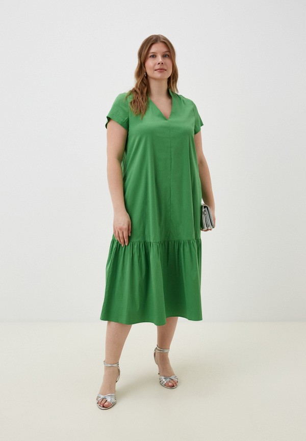 Платье Elena Miro зеленого цвета
