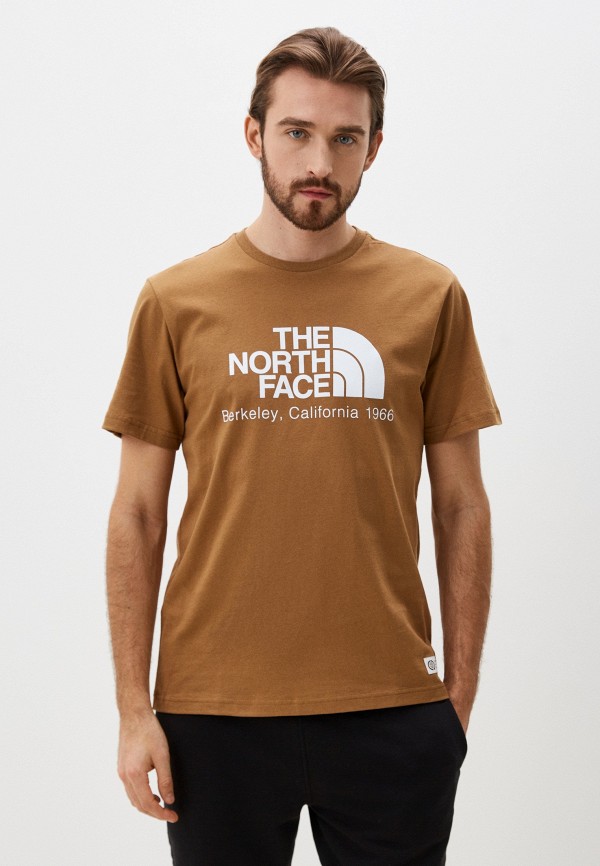 Футболка The North Face коричневого цвета