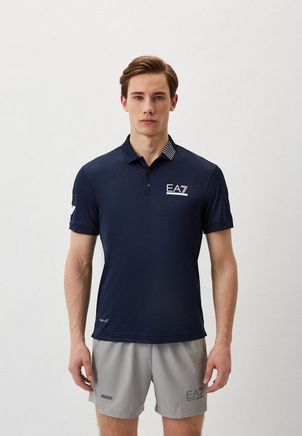 

Поло EA7, Синий, TENNIS PRO M