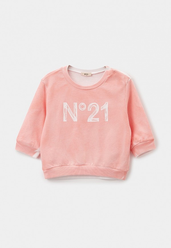 Свитшот N21 розового цвета