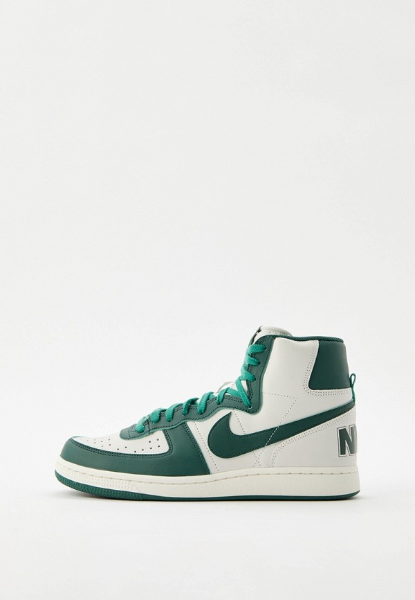 Кеды Nike зеленого цвета