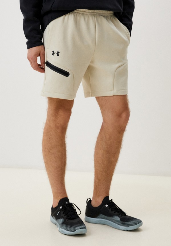 

Шорты спортивные Under Armour, Бежевый, UA UNSTOPPABLE FLC SHORTS