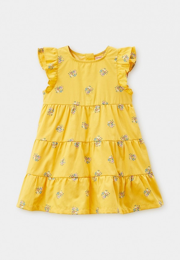 Платье Dpam поло dpam детское короткий рукав размер 18 мес желтый