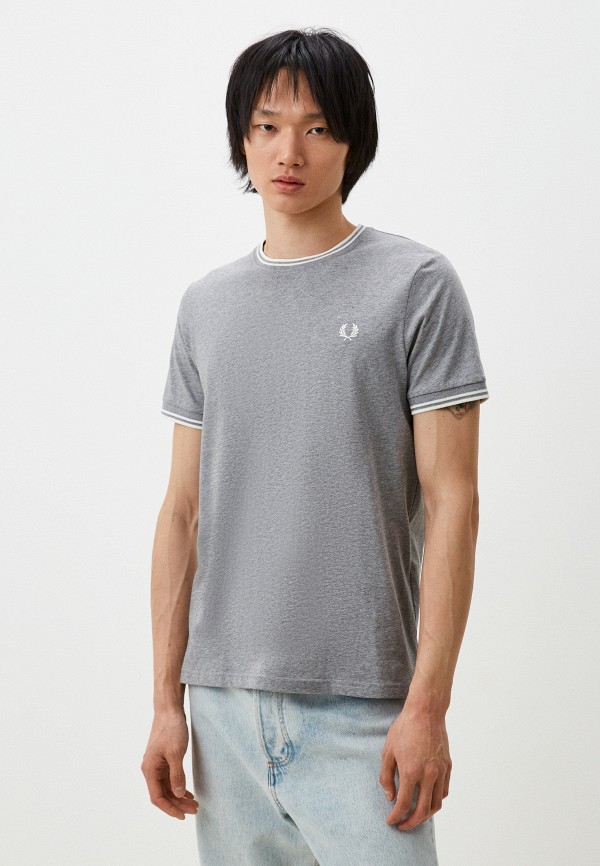 

Футболка Fred Perry, Серый, TWIN TIPPED