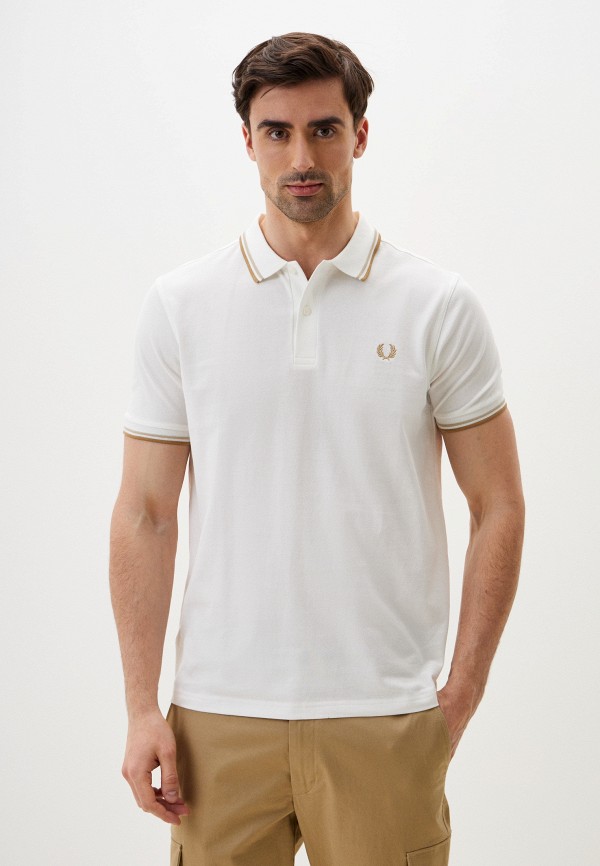 

Поло Fred Perry, Белый, TWIN TIPPED
