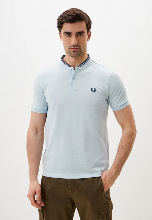 

Поло Fred Perry, Голубой, BOMBER COLLAR