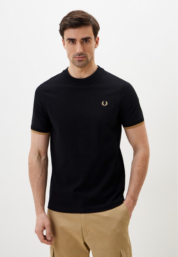 

Футболка Fred Perry, Черный, TIPPED CUFF PIQUE