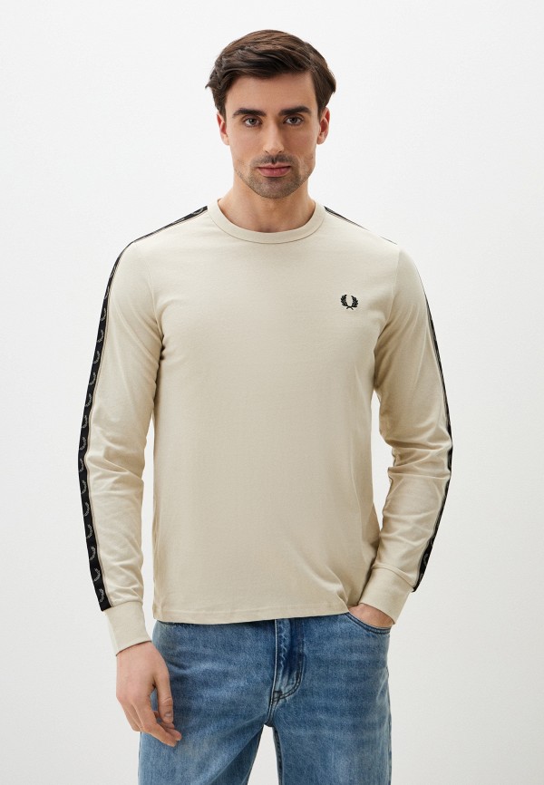 

Лонгслив Fred Perry, Бежевый, TAPED