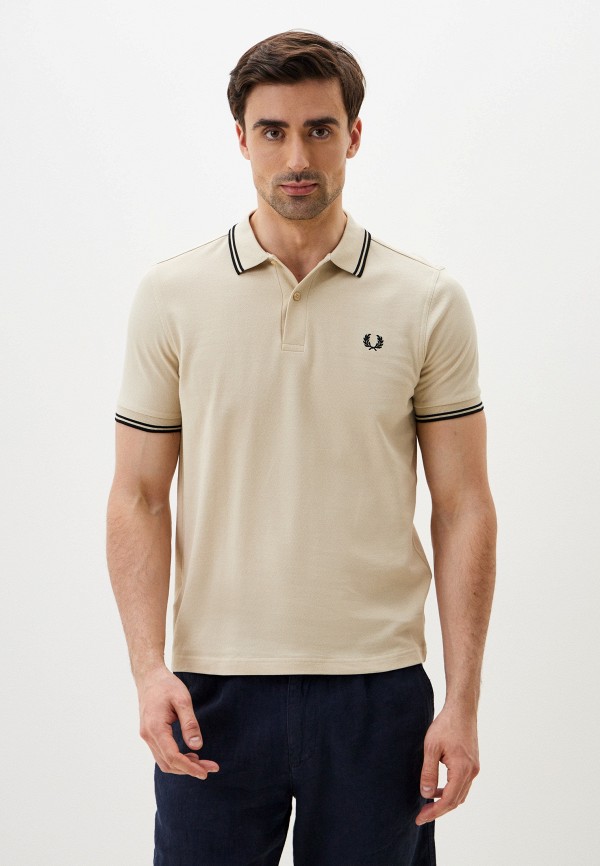 

Поло Fred Perry, Бежевый, BACK GRAPHIC