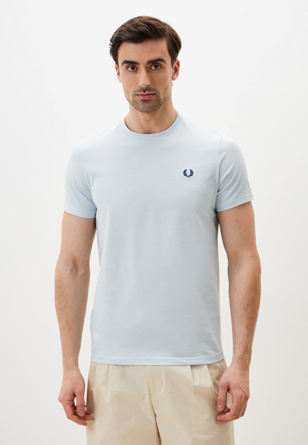

Футболка Fred Perry, Голубой, REAR POWDER LAUREL GRAPHIC