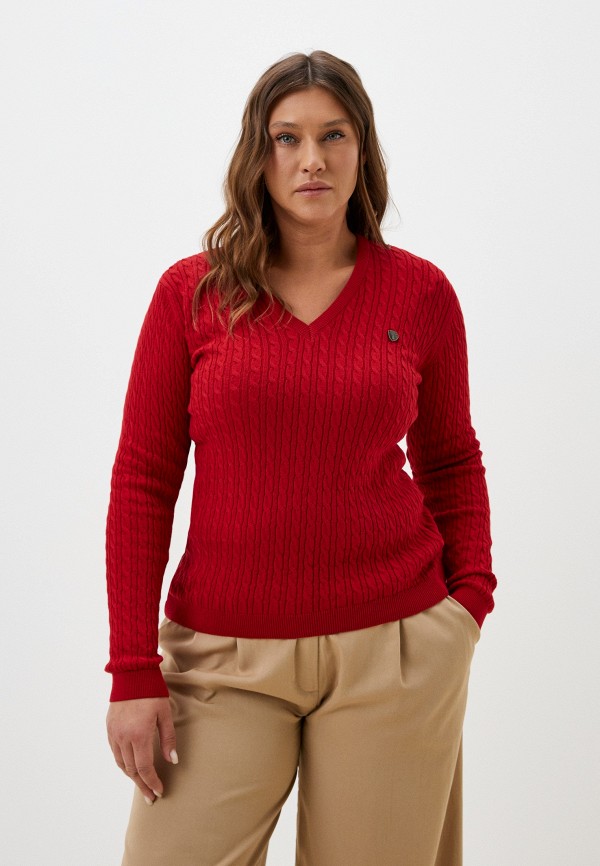 Пуловер Sir Raymond Tailor красного цвета