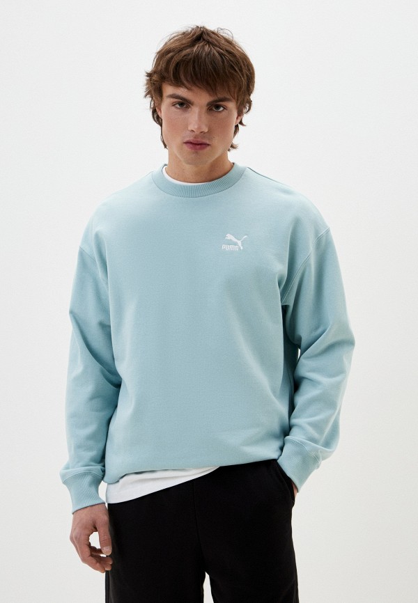 

Свитшот PUMA, Голубой, BETTER CLASSICS Relaxed Crew TR