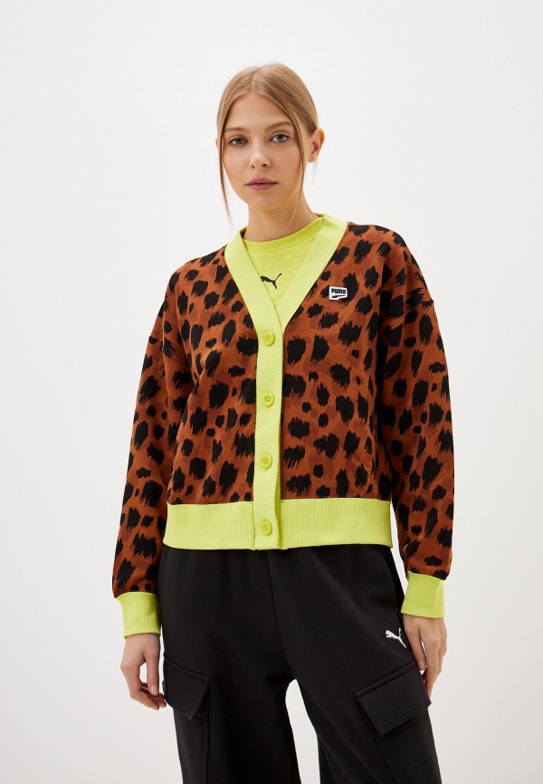

Кардиган PUMA, Коричневый, DOWNTOWN Kitten Cardigan TR