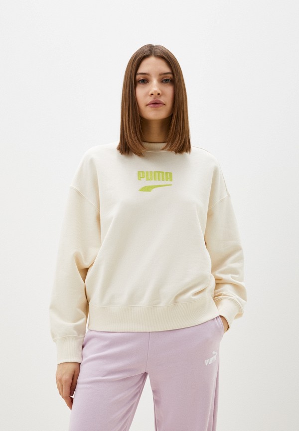 

Свитшот PUMA, Бежевый, DOWNTOWN Oversized Crew TR