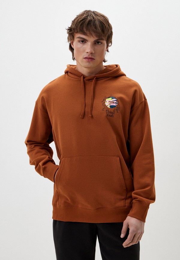 

Худи PUMA, Коричневый, DOWNTOWN Graphic Hoodie TR