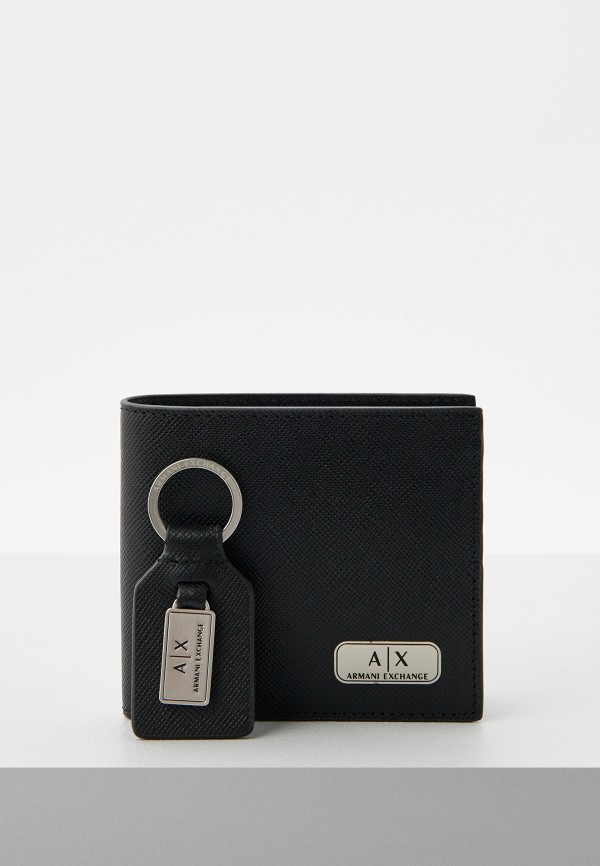

Кошелек и брелок Armani Exchange, Черный