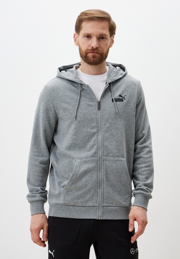 

Толстовка PUMA, Серый, ESS Small Logo FZ Hoodie TR
